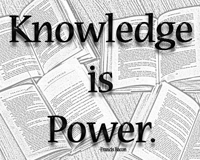 Printable Word Art 8x10_ Knowledge is Power